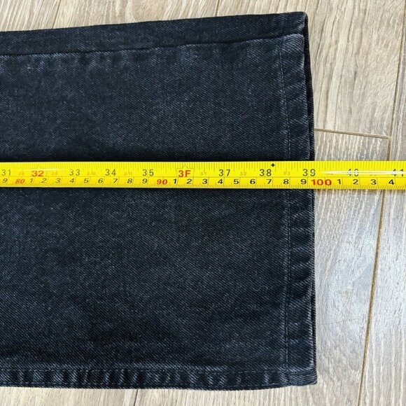 Wrangler Jeans Black Denim Relaxed Fit Taper Leg High Rise Mens Size 40x30 - Picture 10 of 15